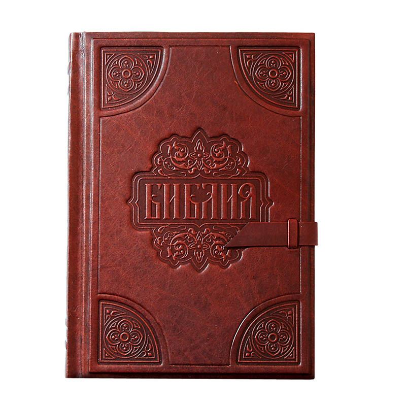 Библия большая, натуральная кожа, ручная работа, каждое изделие уникально, фотография № 11530